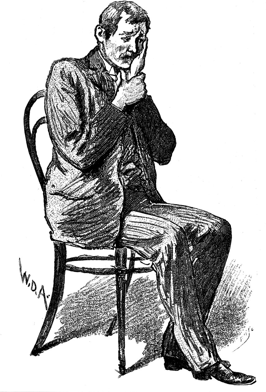 Hypnoseperson lider av imaginær tannpine, 1891 av Unbekannt