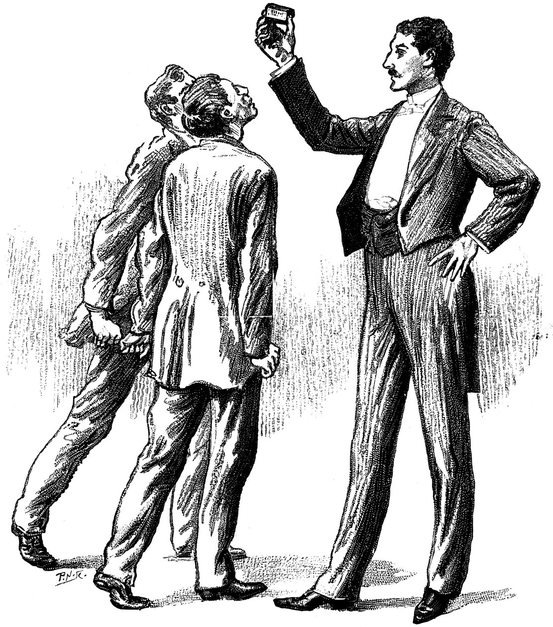 Hypnotiserte motiver tiltrukket av en fyrstikkeske, 1891 av Unbekannt