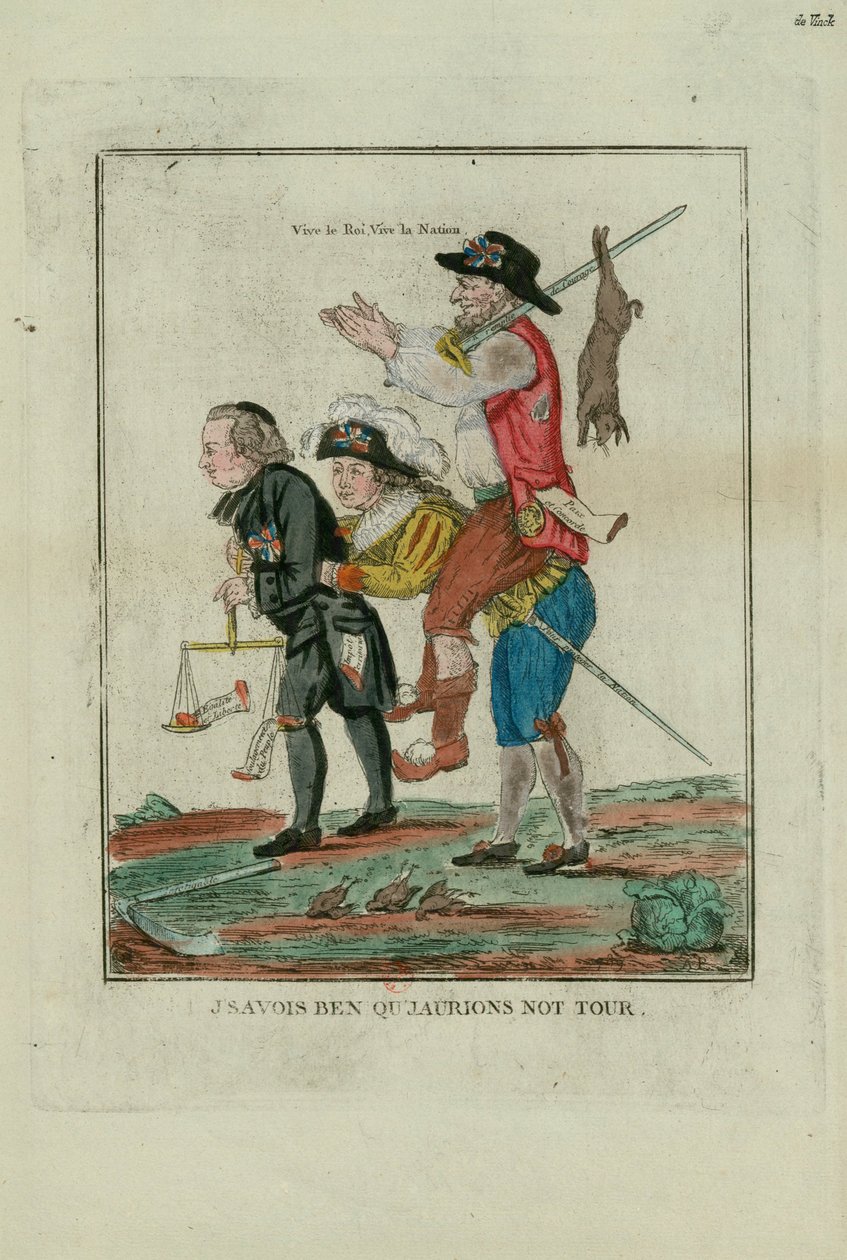 Jeg var sikker på at vi ville ha vår tur, 1789. av Unbekannt