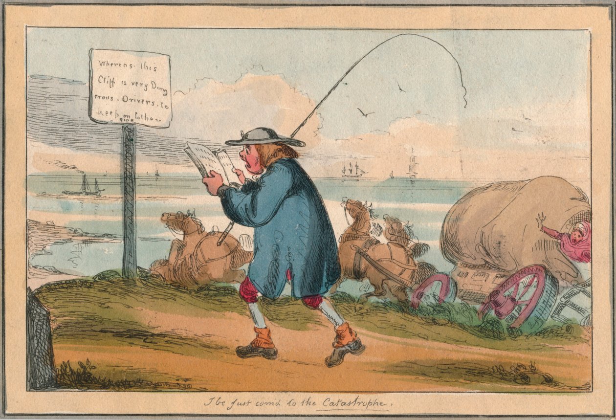 Jeg har akkurat kommet til katastrofen, tidlig på 1800-tallet av Unbekannt