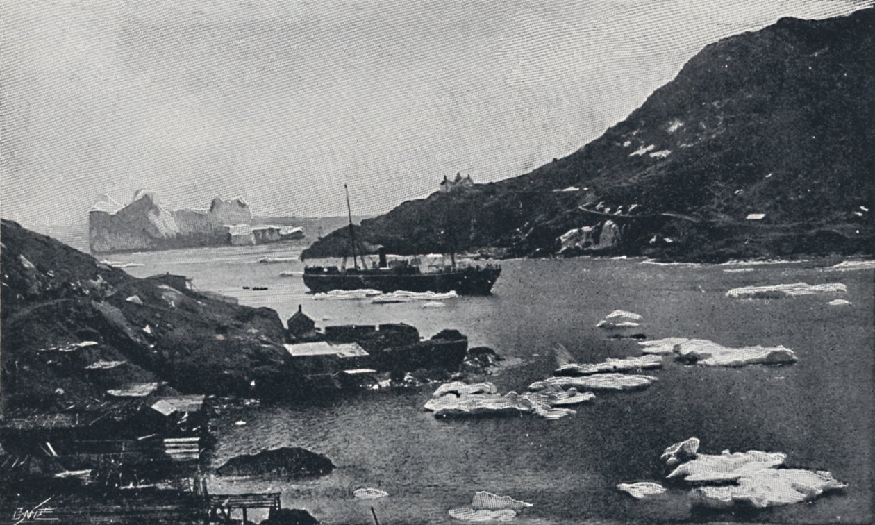 Isfjell i St. Johns Harbour, 1924 av Unbekannt