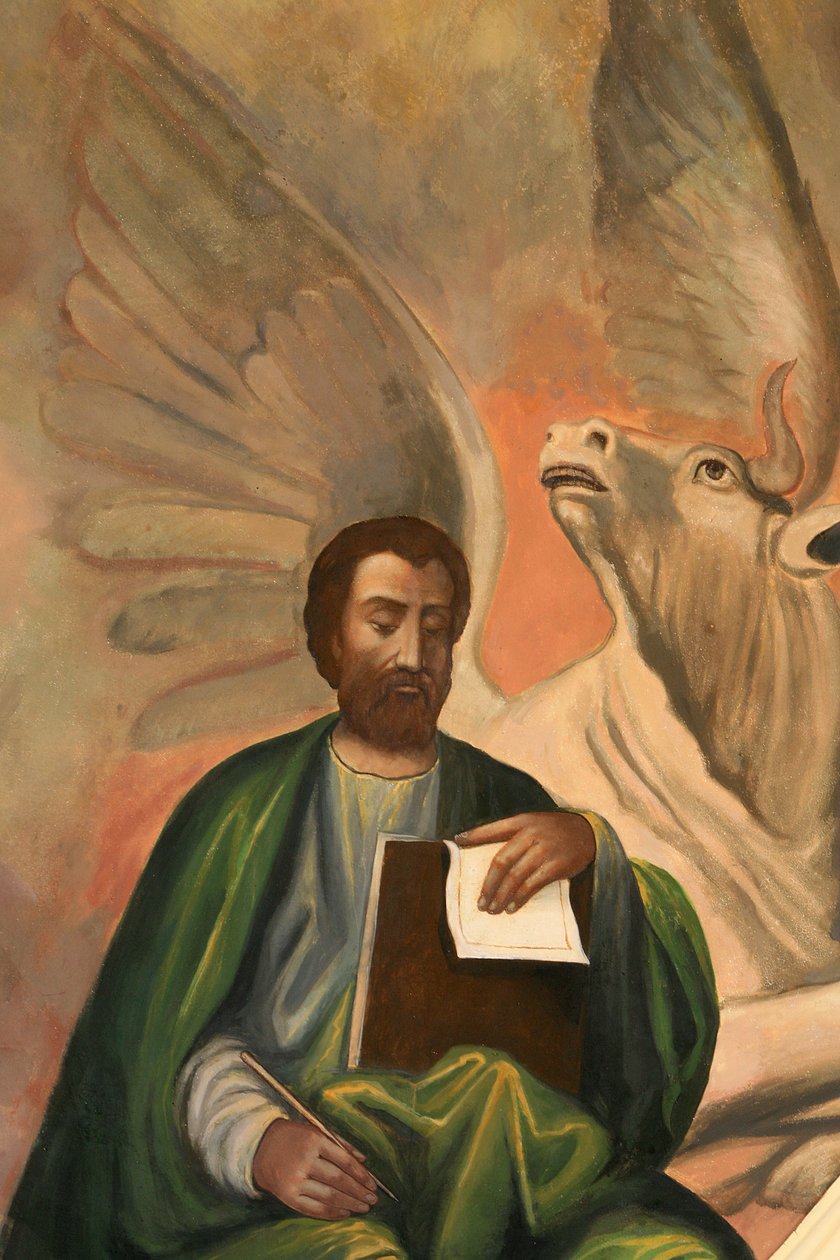 Ikon ved Aghiou Pavlou-klosteret på Athos-fjellet Saint Luke Grece av Unbekannt