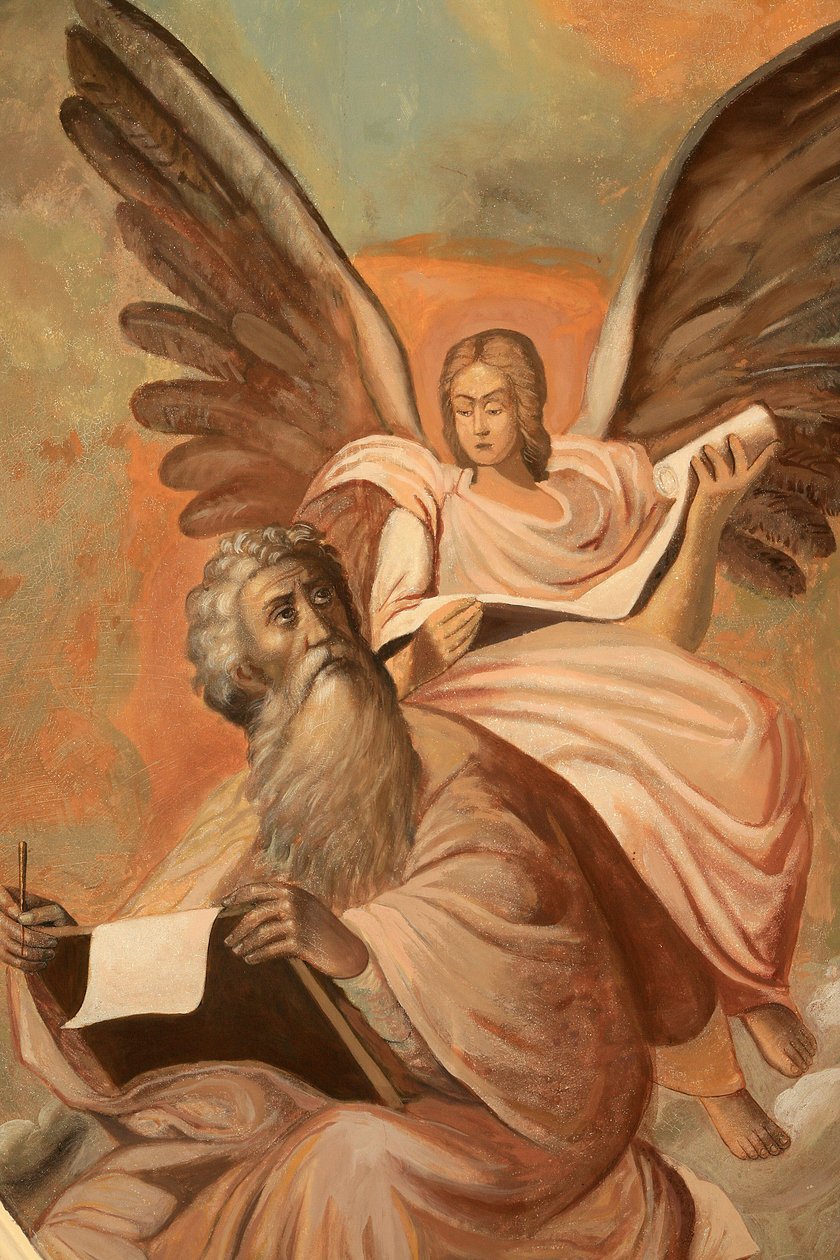Ikon ved Aghiou Pavlou-klosteret på Athos-fjellet Saint Matthew Grece av Unbekannt