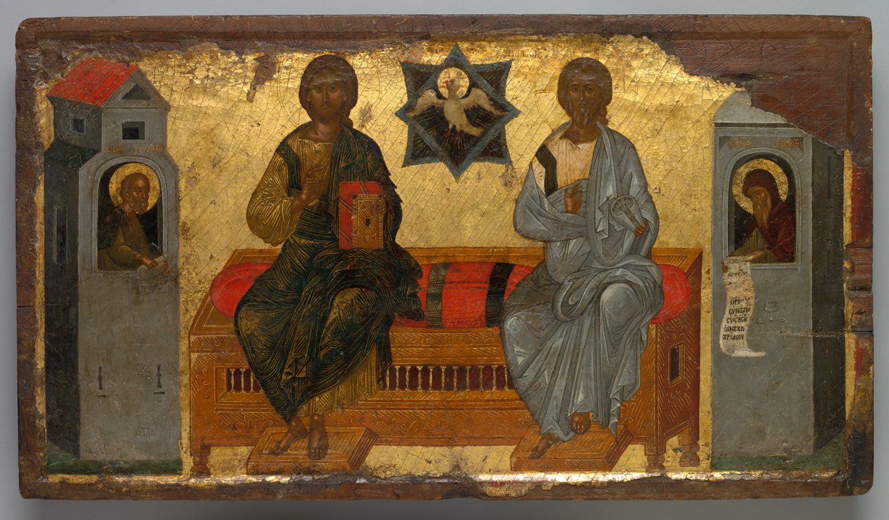 Ikon for Det nye testamentets treenighet, ca. 1450. av Unbekannt