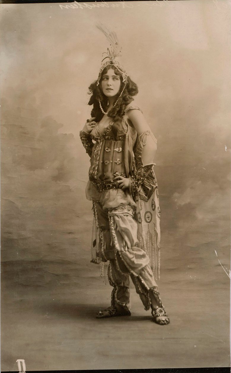 Ida Rubinstein, russisk ballerina, 1910 av Unbekannt