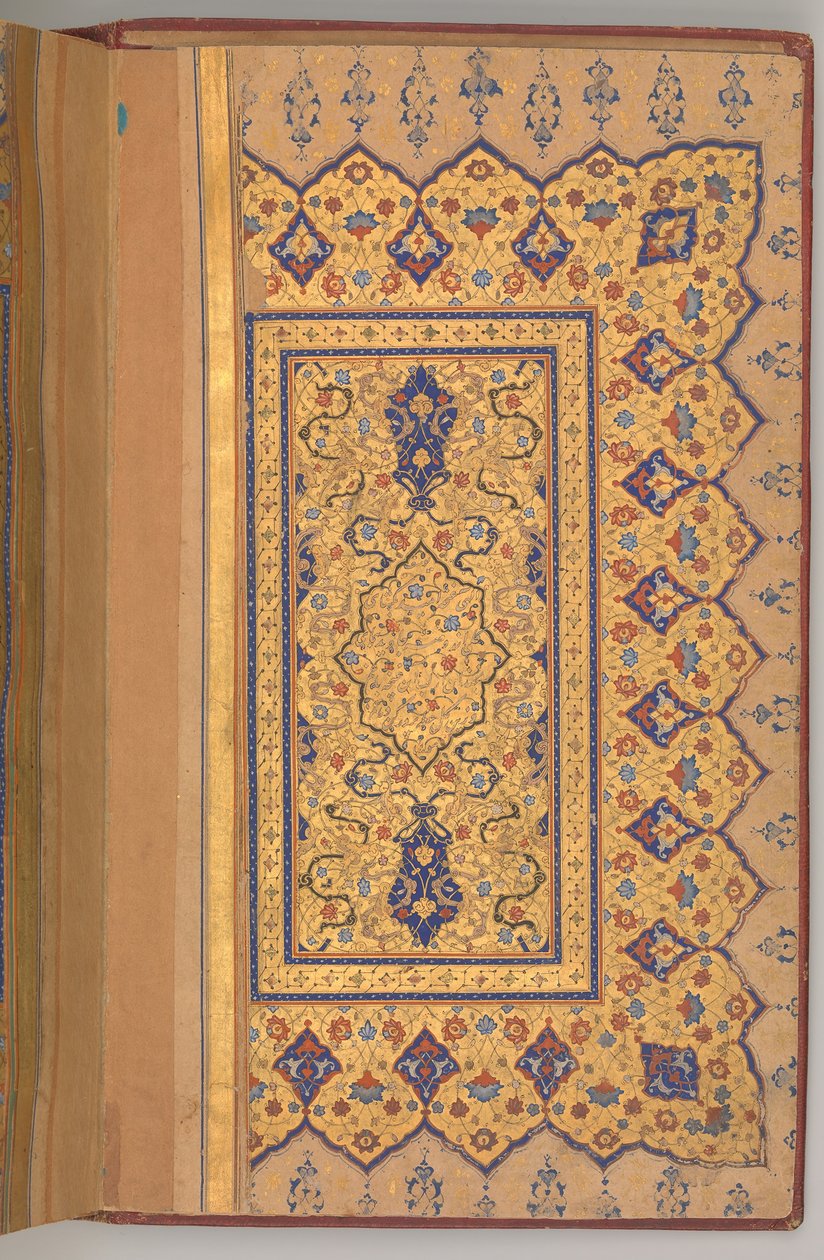 Opplyst dobbeltside av en Yusuf og Zulaikha fra Jami, ca. 1580. av Unbekannt