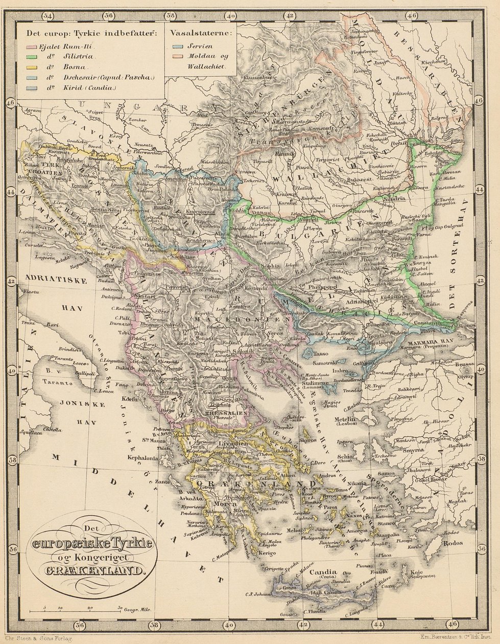 Illustrasjon hentet fra boken Atlas over alle Jordens Dele av ukjent forfatter og utgitt av Chr. Steen & Søn (Kjøbenhavn, 1857) av Unbekannt