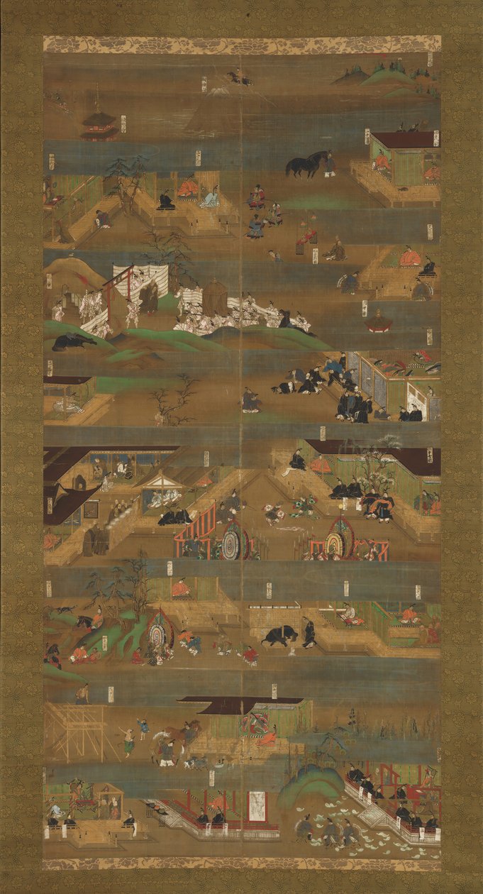 Illustrert biografi om prins Shotoku Shotoku Taishi e-den, 1300-tallet. av Unbekannt