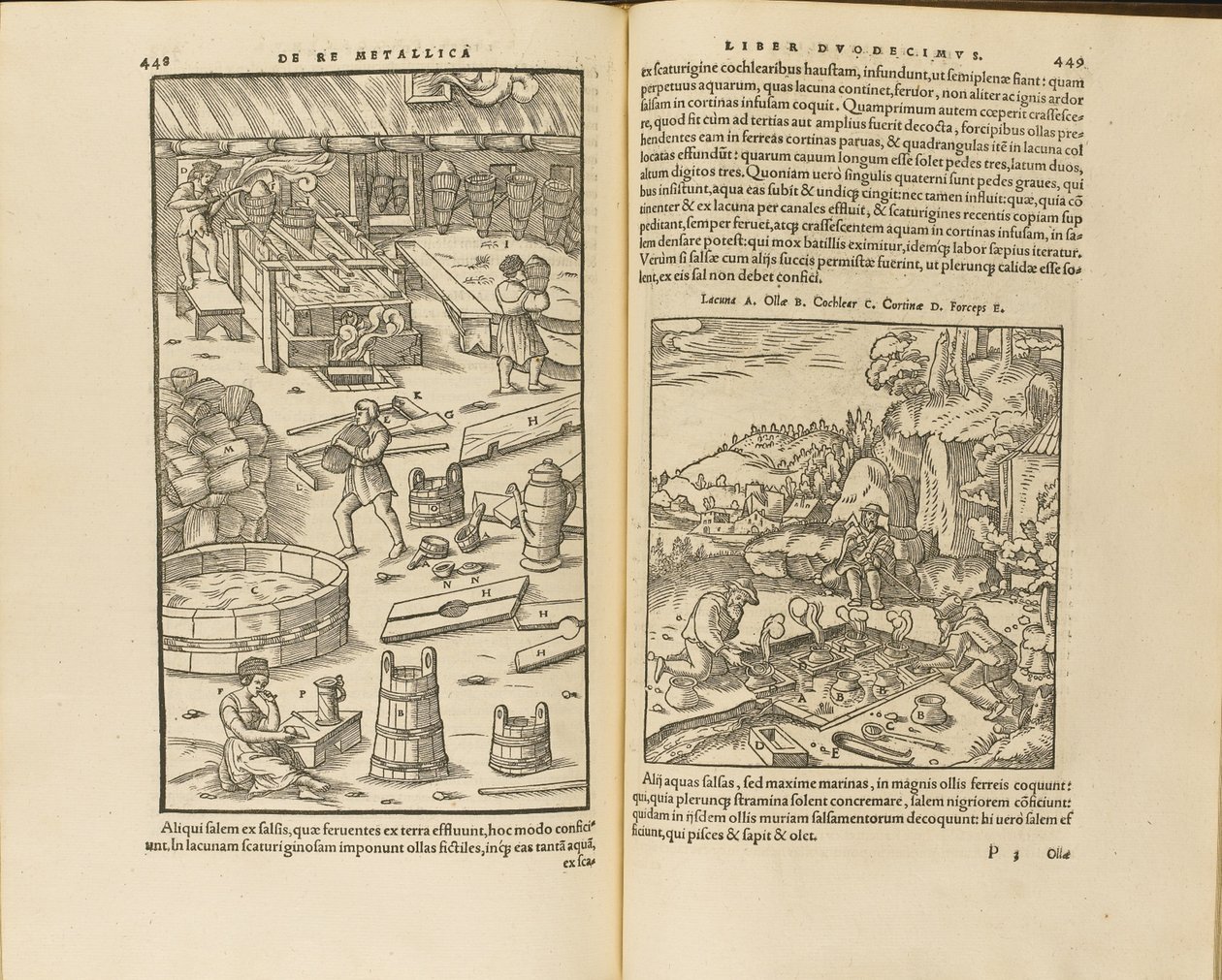 Illustrasjon fra De re metallica libri XII av Georgius Agricola, 1556 av Unbekannt