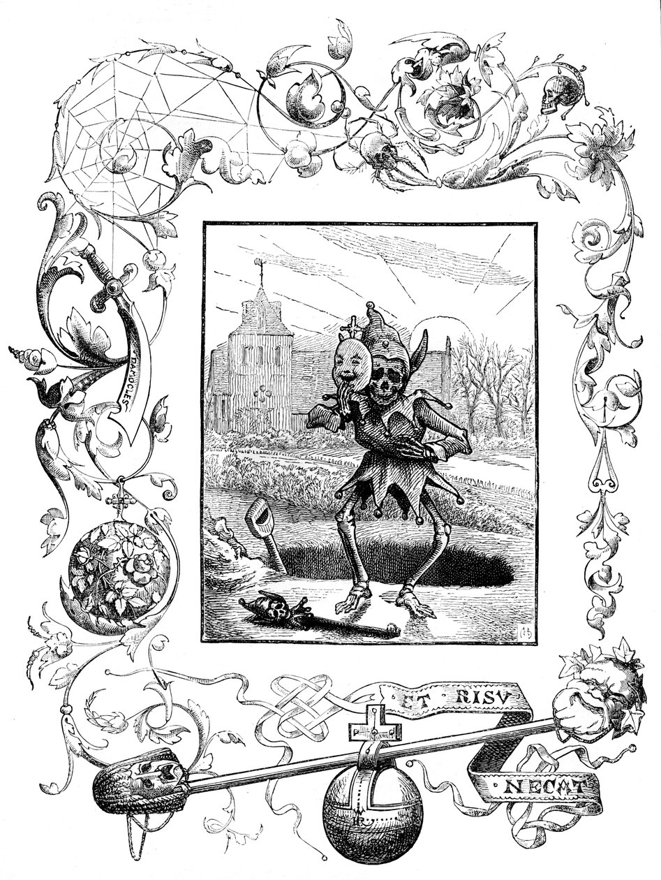 Illustrasjon fra Francis Quarles Emblems, 1895 av Unbekannt