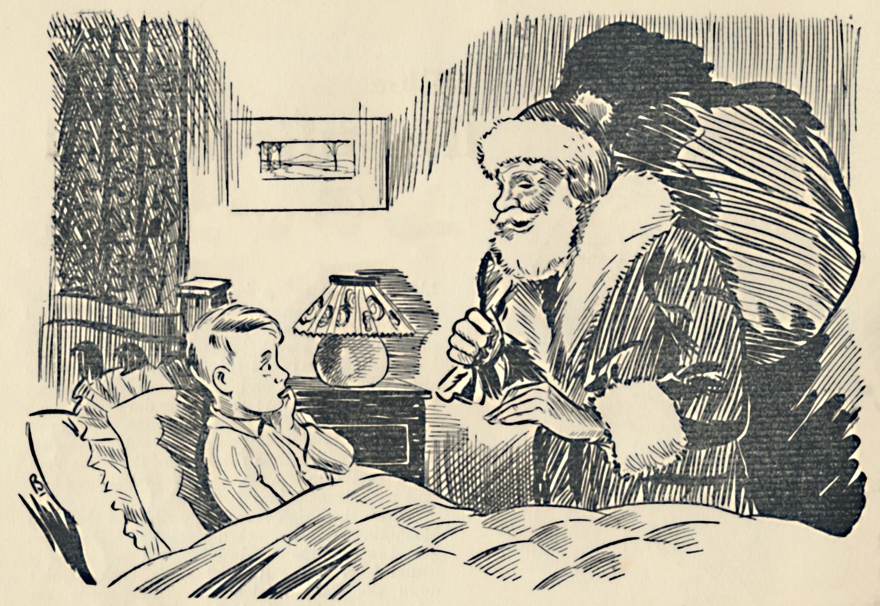 Illustrasjon fra The Mystification of Santa Claus, 1936. av Unbekannt