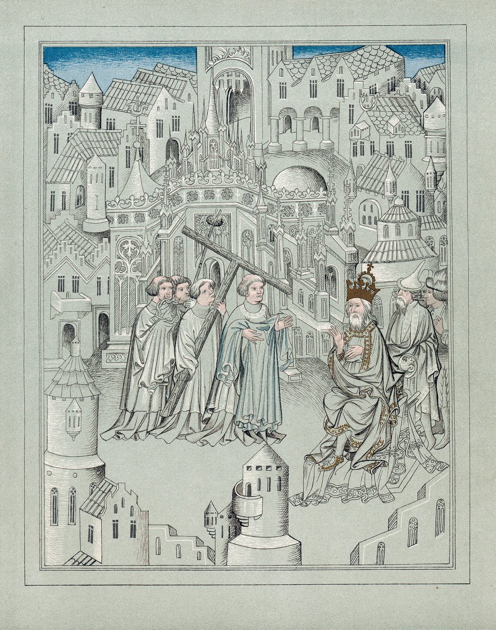 Illustrasjon fra reisene til den legendariske engelske ridderen Sir John Mandeville, c1372 av Unbekannt