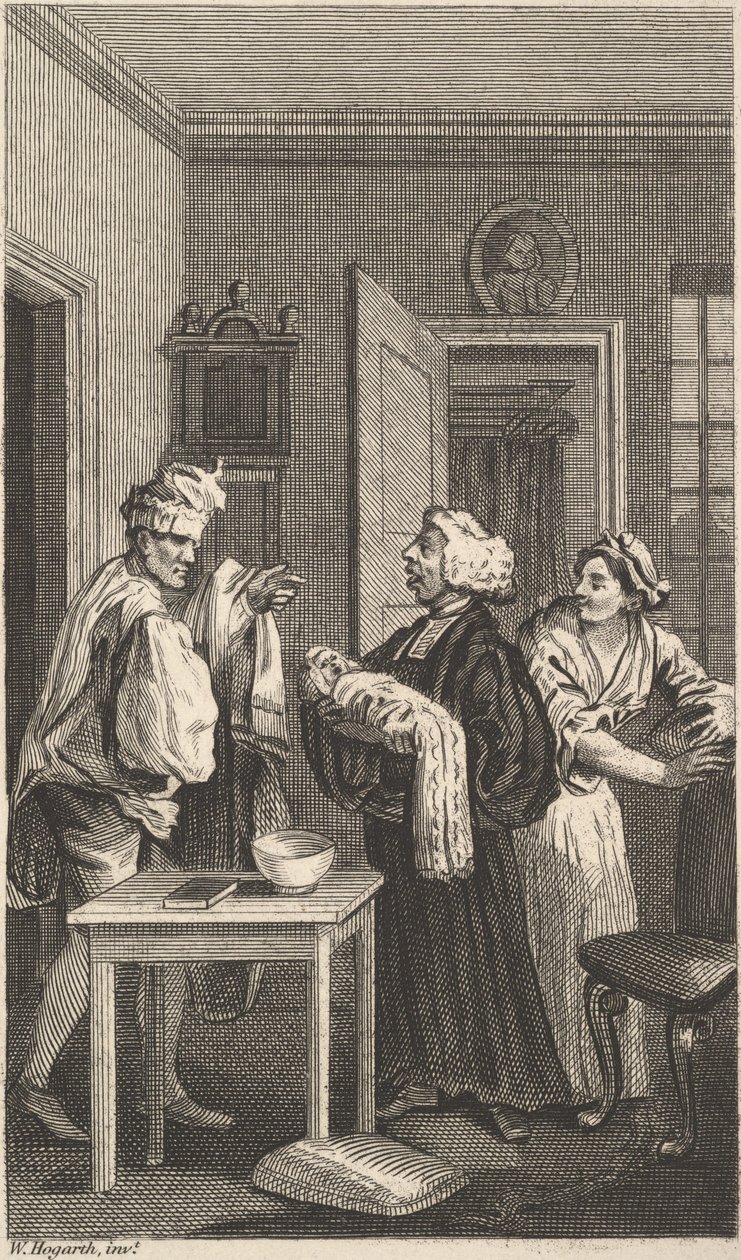 Illustrasjon til Tristram Shandy, bind 4, 1800-tallet. av Unbekannt