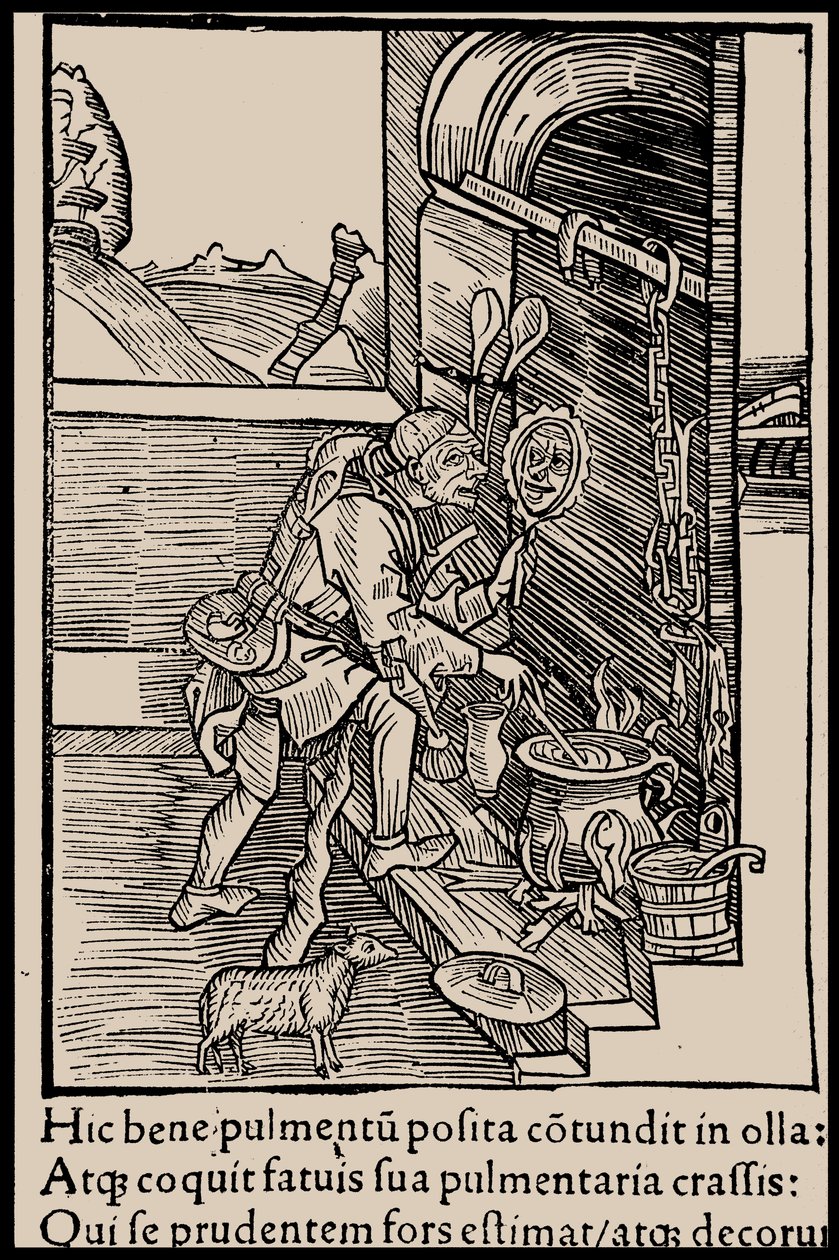 Illustrasjon til boken Ship of Fools av Sebastian Brant, 1497. av Unbekannt