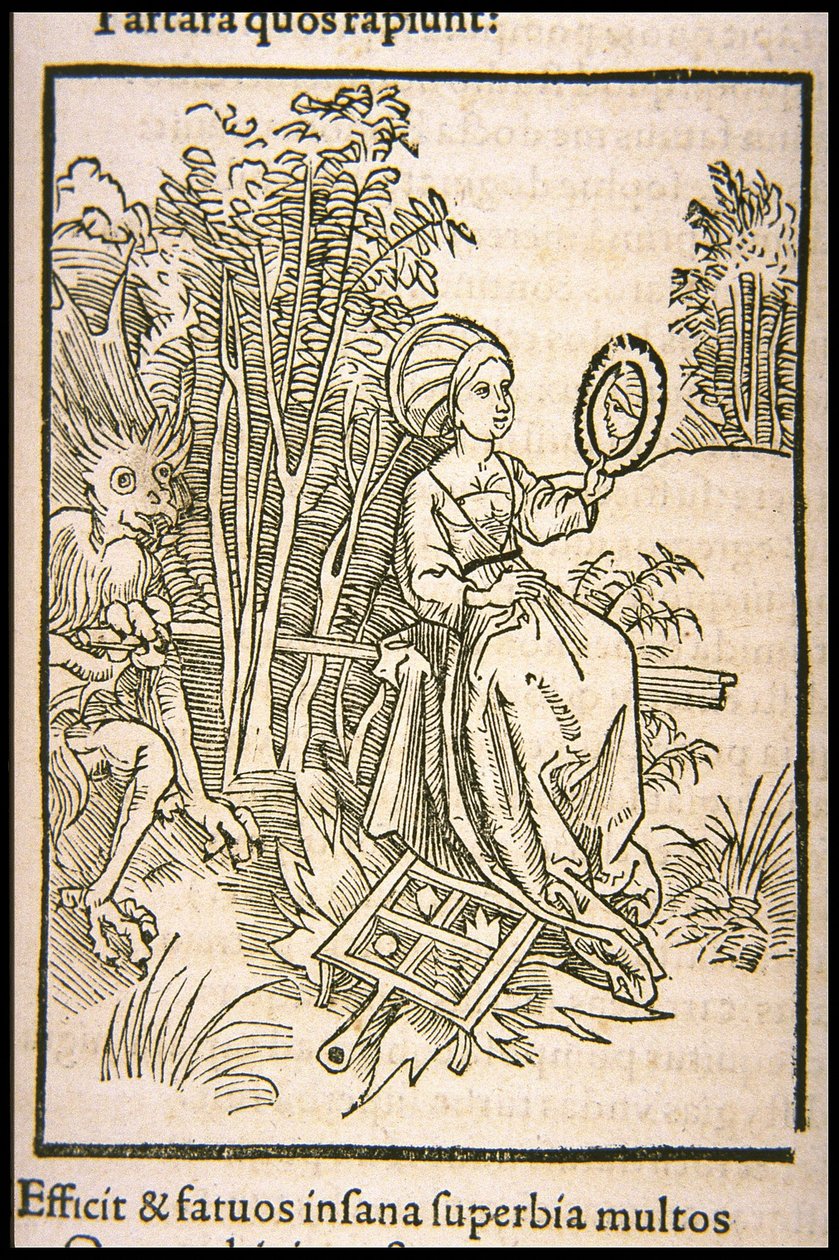 Illustrasjon til boken Ship of Fools av Sebastian Brant, 1497. av Unbekannt
