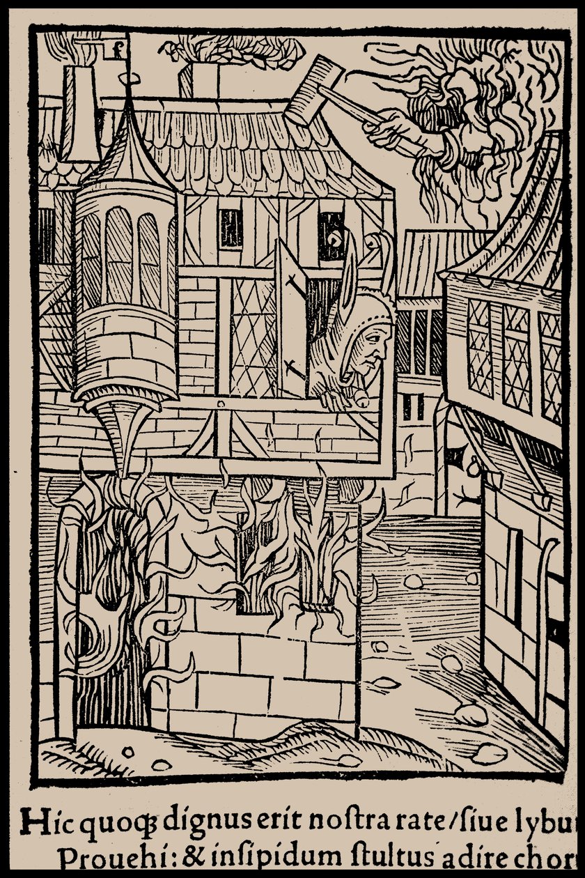 Illustrasjon til boken Ship of Fools av Sebastian Brant, 1497. av Unbekannt