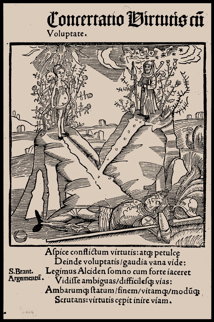 Illustrasjon til boken Ship of Fools av Sebastian Brant, 1497. av Unbekannt