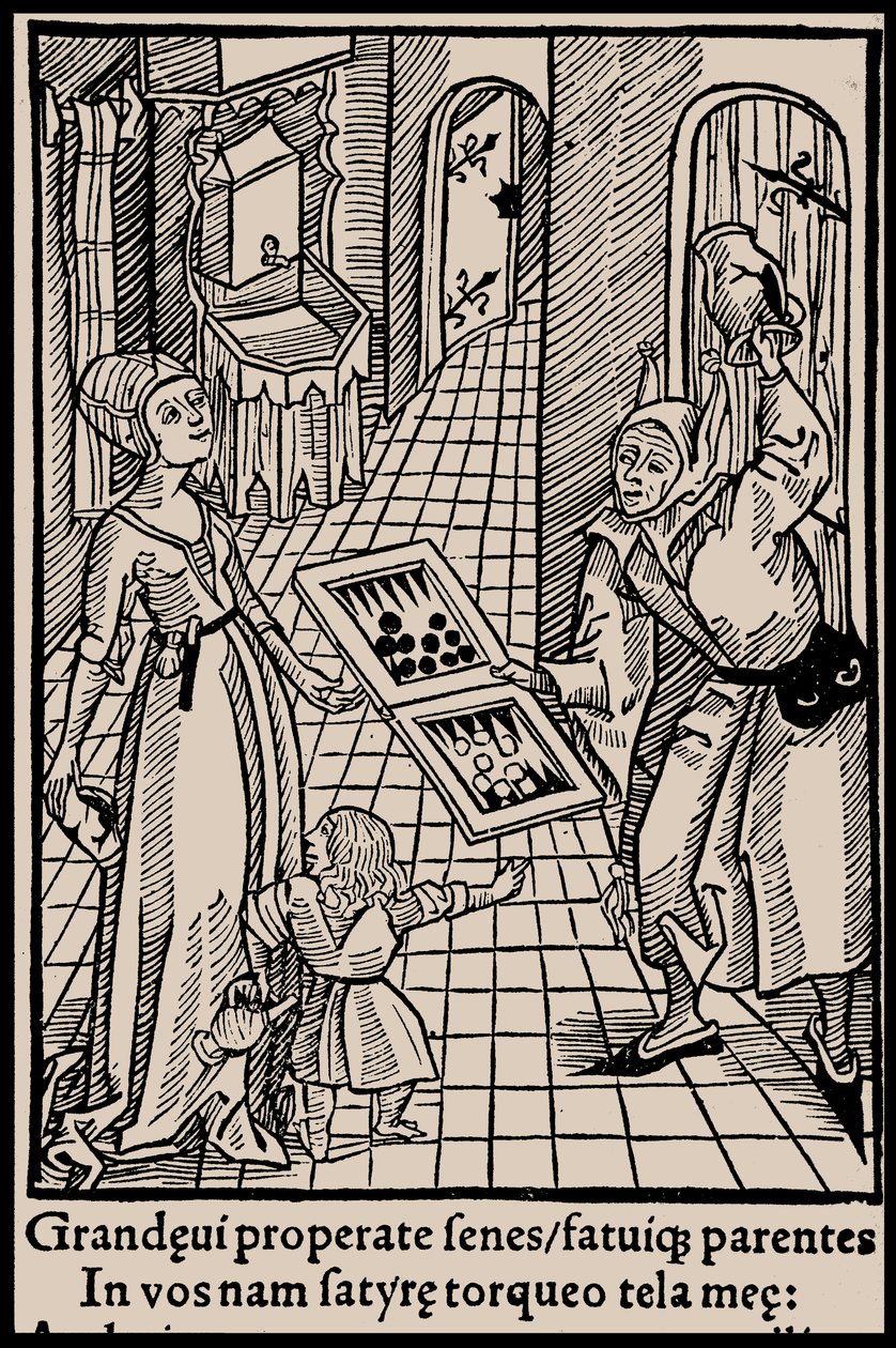 Illustrasjon til boken Ship of Fools av Sebastian Brant, 1497. av Unbekannt