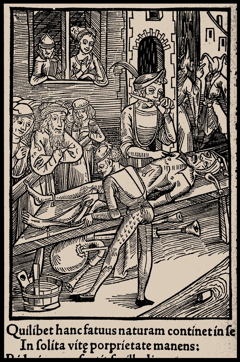Illustrasjon til boken Ship of Fools av Sebastian Brant, 1497. av Unbekannt