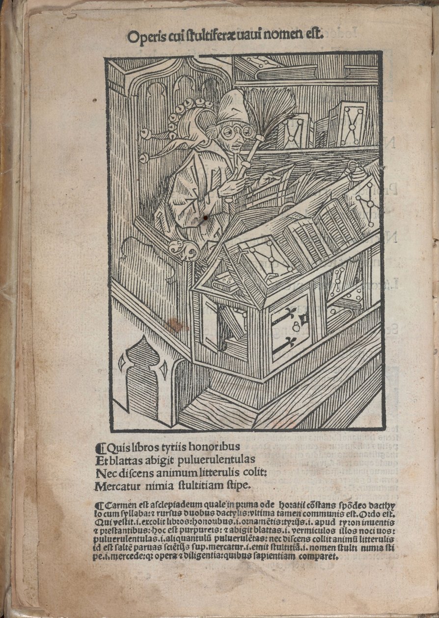 Illustrasjon til boken Ship of Fools av Sebastian Brant, 1513. av Unbekannt