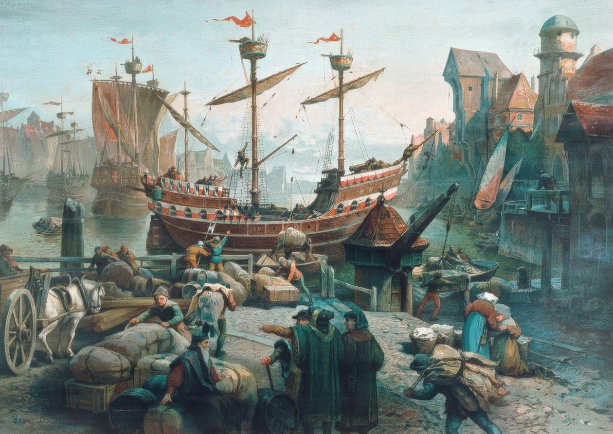 I havnen i en hansaby av Unbekannt