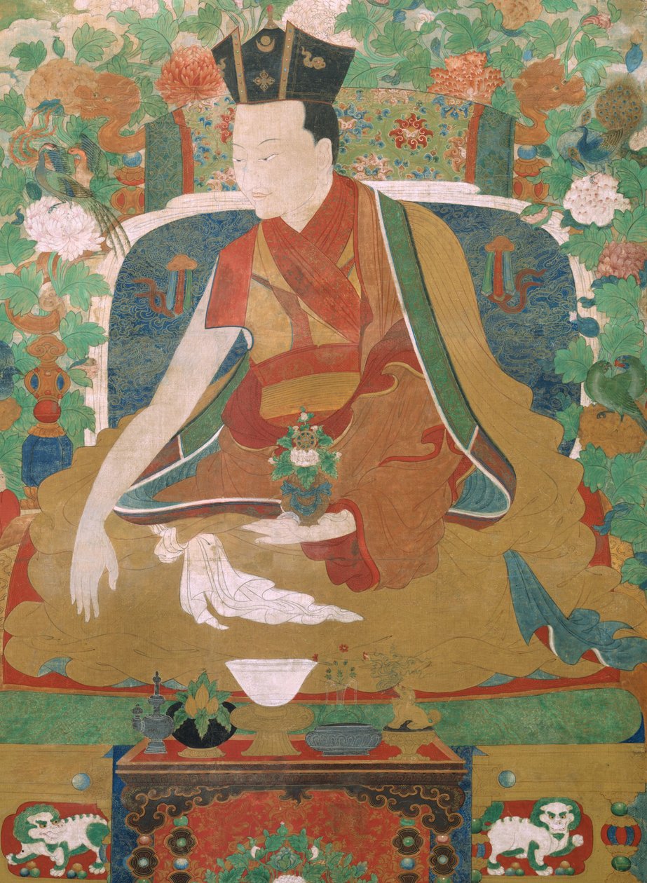 Bildedetaljer fra The Ninth Karmapa, Wangchug Dorje av Unbekannt