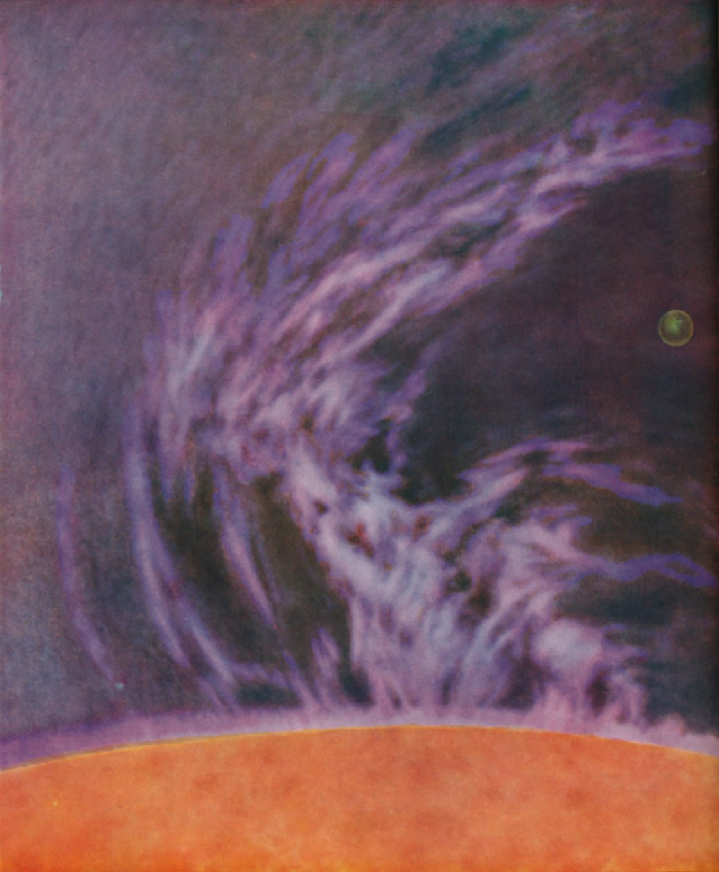 Enormt utbrudd av en solprominens 140 000 miles høy, c1935 av Unbekannt