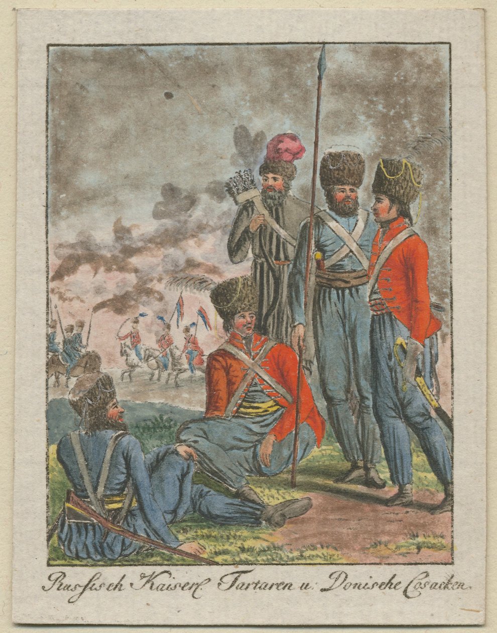 Keiserlige russiske kosakker, 1799 av Unbekannt