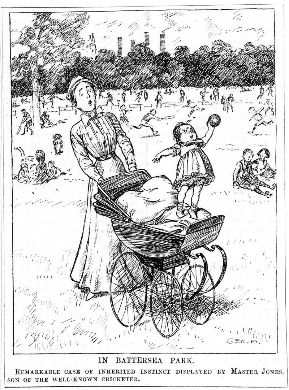 I Battersea Park, 1911 av Unbekannt