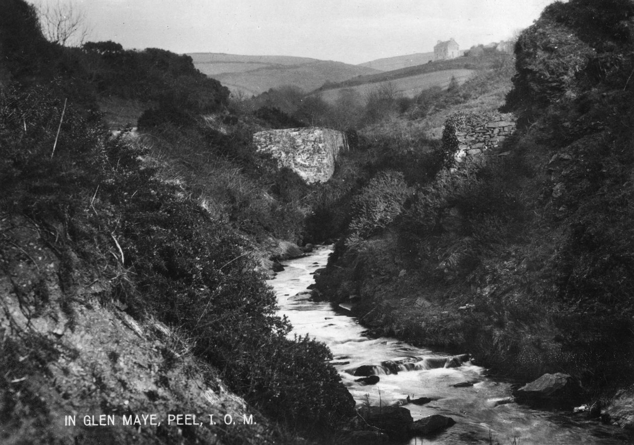 I Glen Maye, Peel, Isle of Man, 1900-tallet av Unbekannt