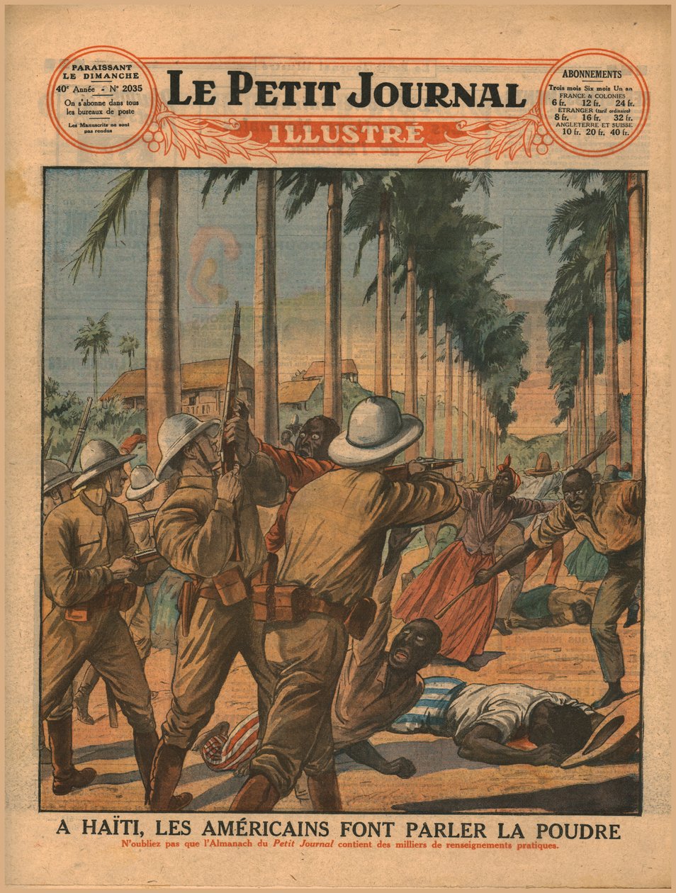 På Haiti lot amerikanerne krutt tale, 1929. av Unbekannt
