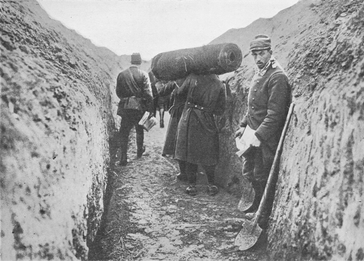 I en av de franske skyttergravene, 1914 av Unbekannt