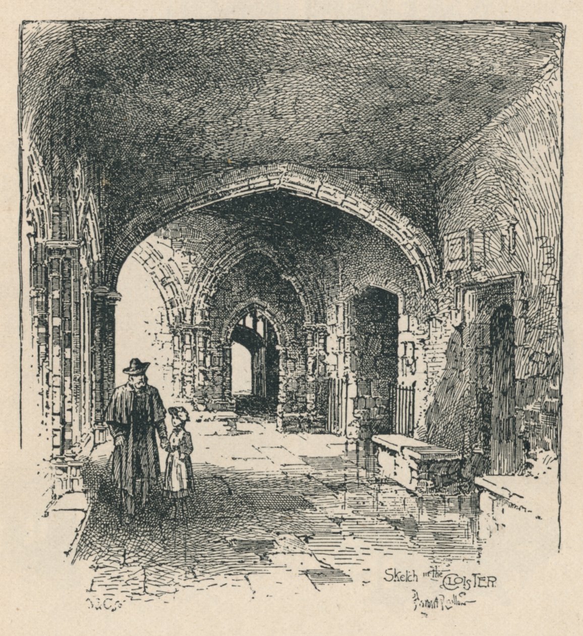 I klosteret, 1895 av Unbekannt
