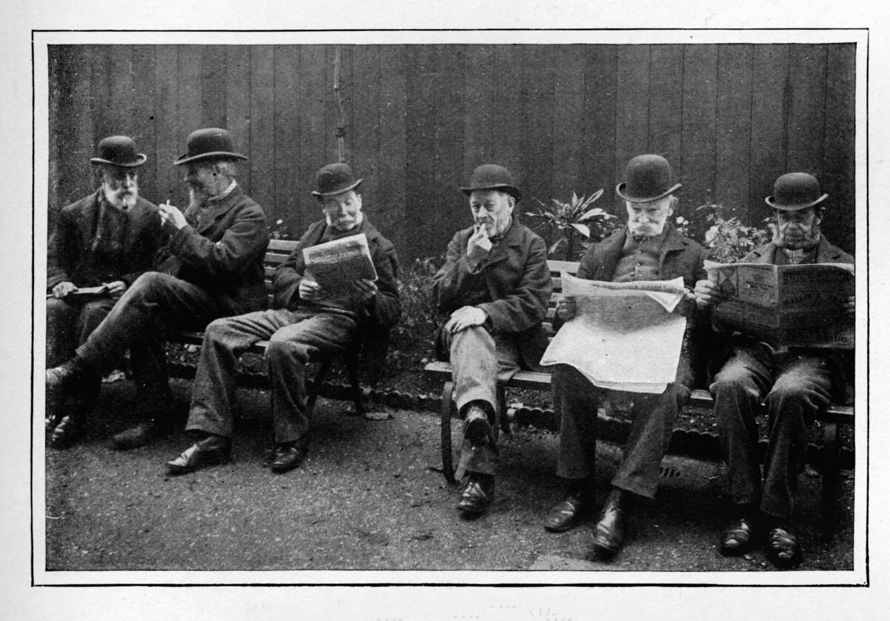 I luftegården, St Marylebone Workhouse, Luxborough Street, London, c1901 1903 av Unbekannt