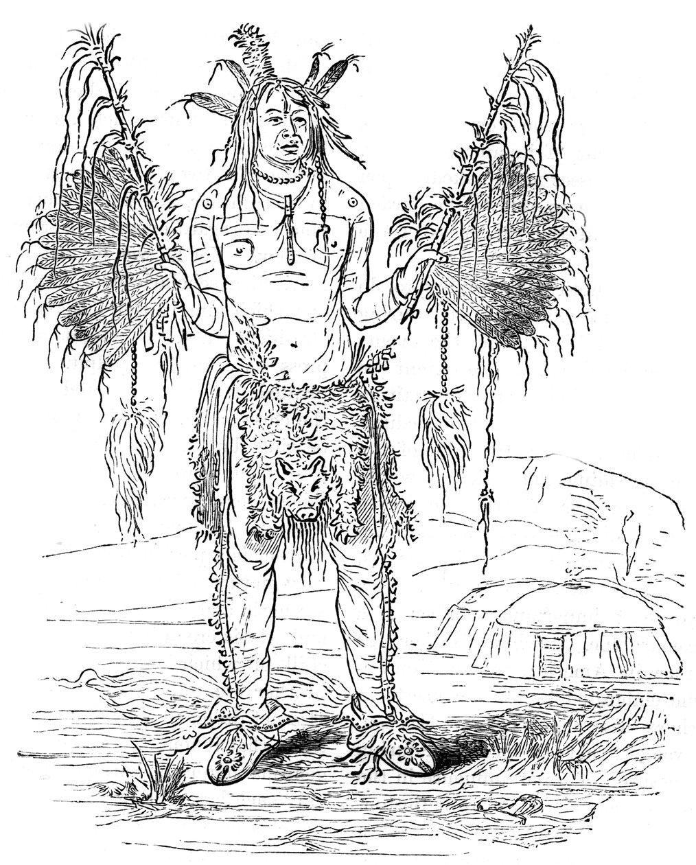 Indisk medisinmann, c1700 c1880 av Unbekannt