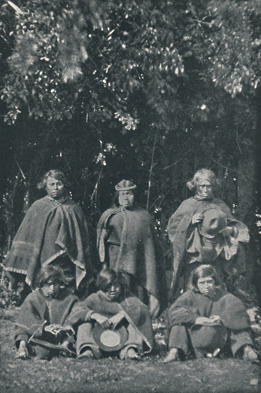 Indianere fra øya Chiloe, 1916 av Unbekannt
