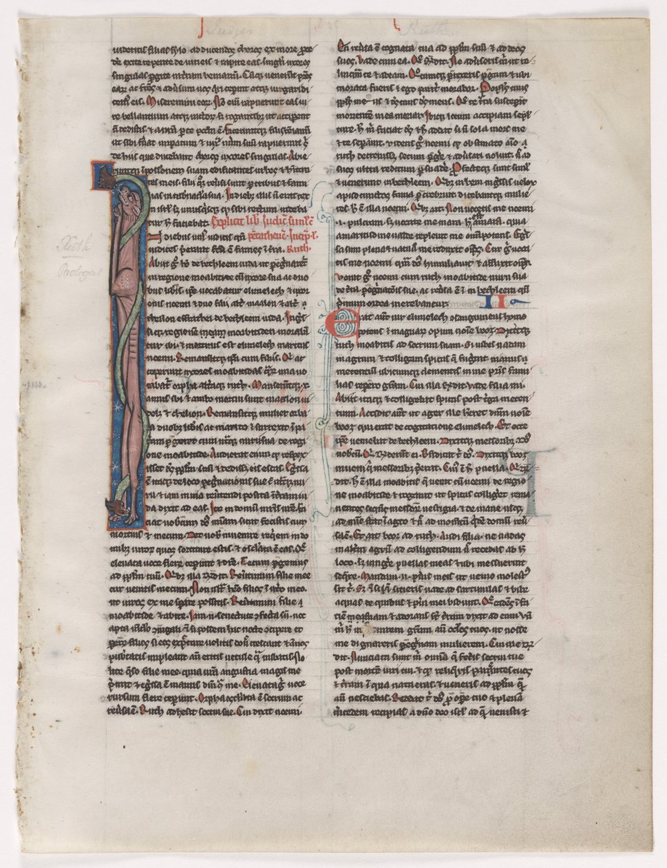 Innledning I: Entwined Beast and Serpent: Leaf from a Bible 2 av 2 utskårne blader, ca. 1225-1250. av Unbekannt