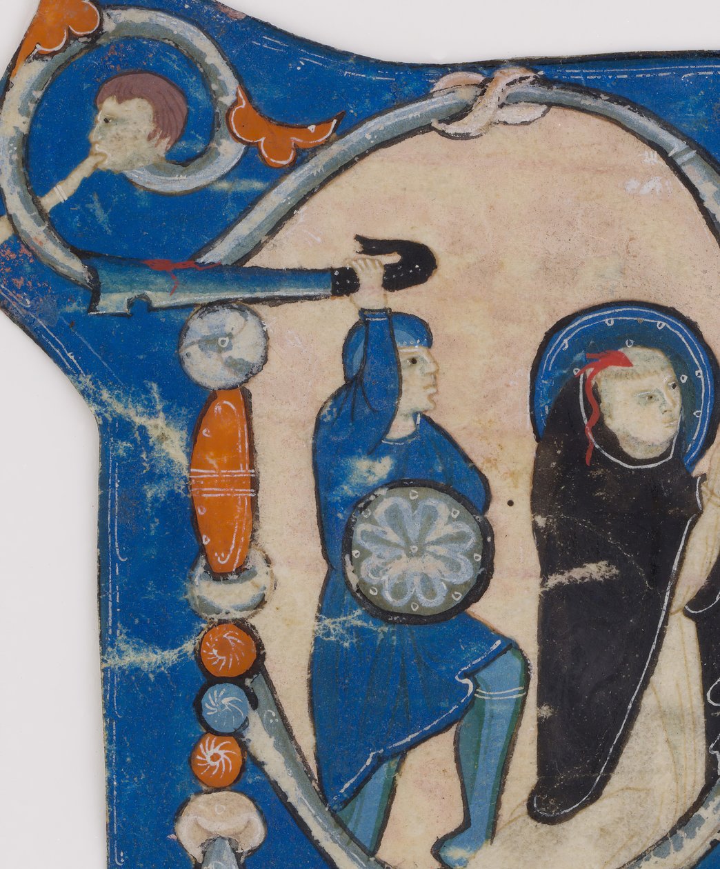 Innledende P med Martyrdommen til Saint Peter Martyr, andre halvdel av 1200-tallet. av Unbekannt