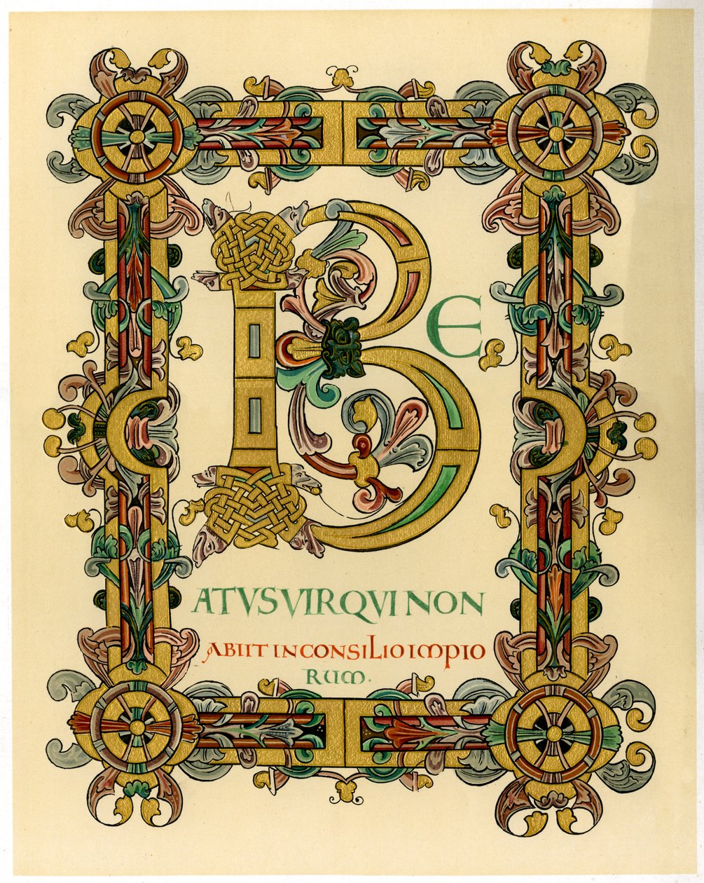 Opprinnelig bokstav B, 1012-1023 av Unbekannt