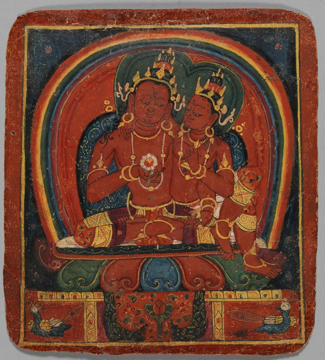 Innvielseskort Tsakalis: Amitabha, tidlig på 1400-tallet. av Unbekannt