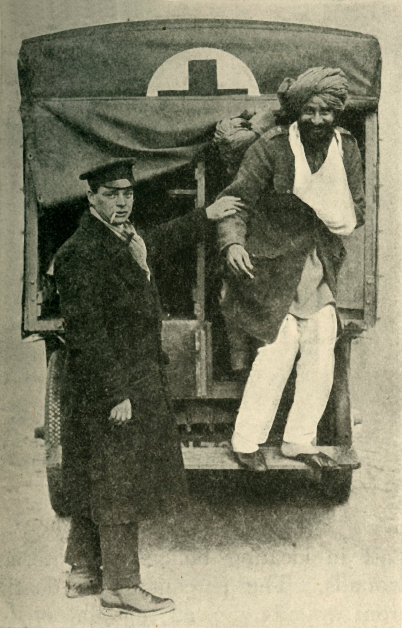 Skadet indisk soldat, første verdenskrig, 1914, c1920. av Unbekannt