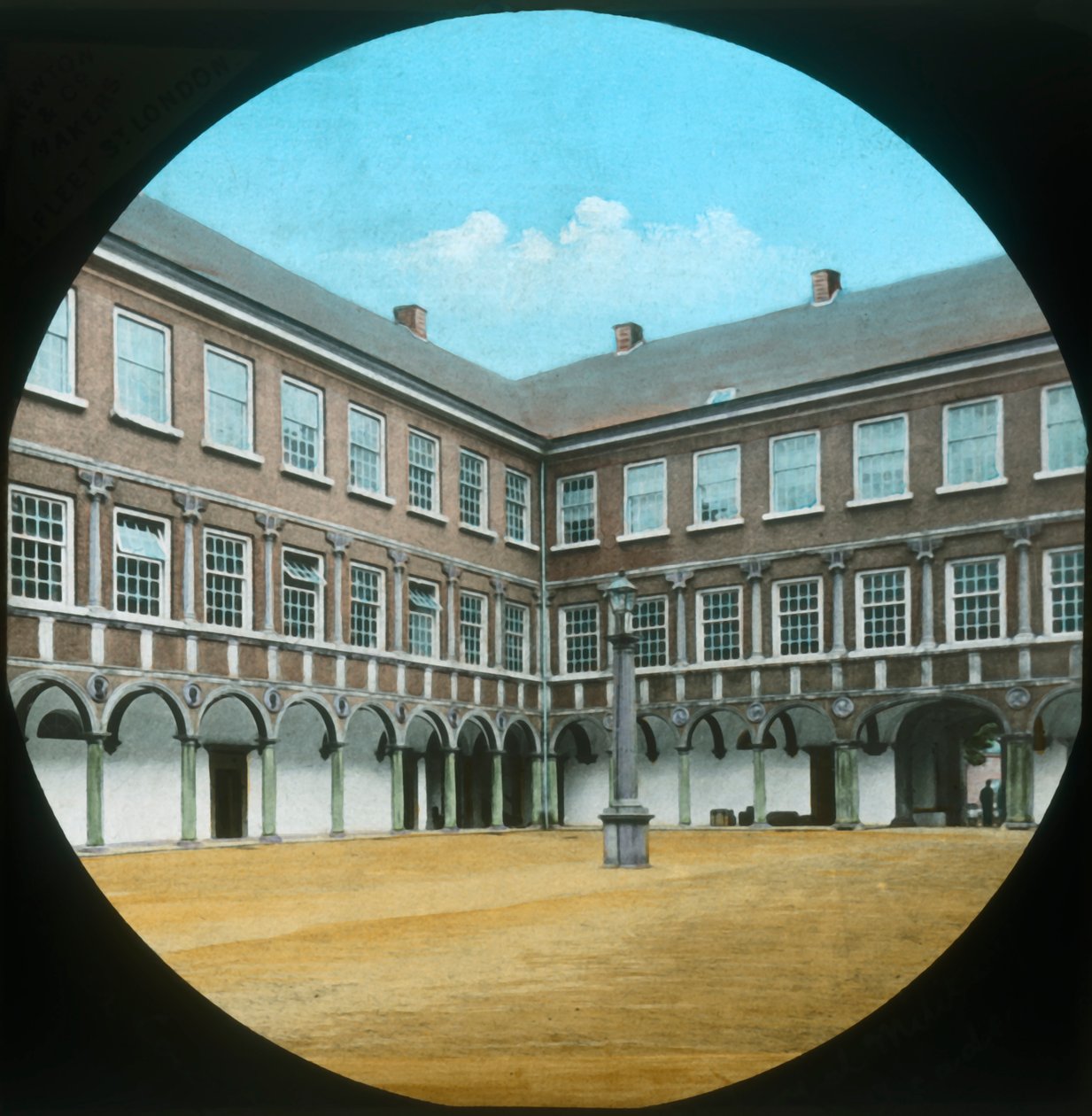 Inner Court - Royal Military Academy, Breda, slutten av 1800-begynnelsen av 1900-tallet. av Unbekannt