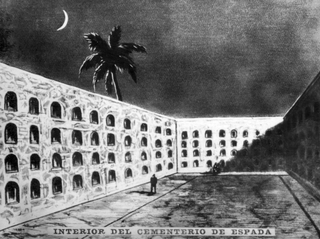 Inne på den spanske kirkegården, 1800-tallet, 1920-tallet av Unbekannt