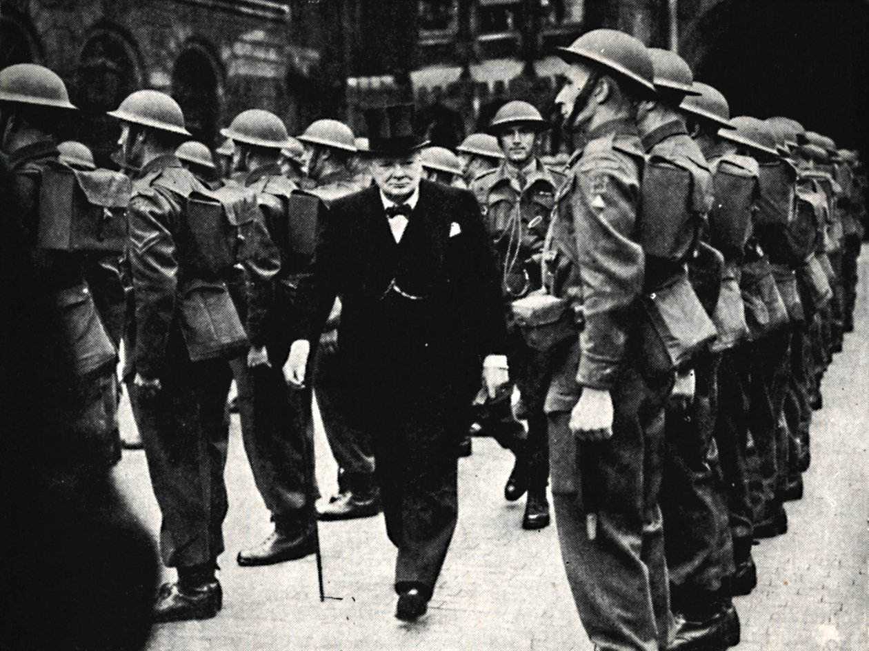 Inspeksjon av Heimevernet, 1940-tallet, 1945. av Unbekannt