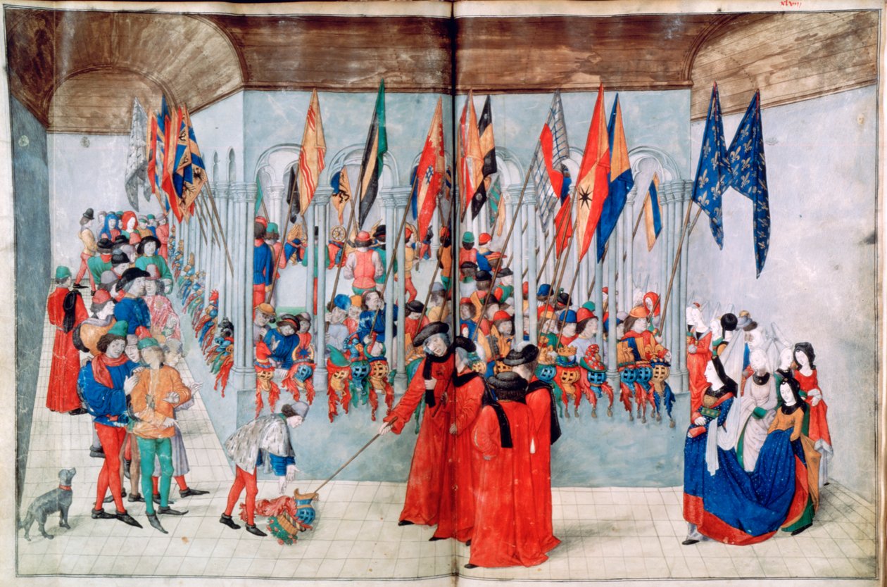Inspeksjon av hjelmene, 1488-1489 av Unbekannt
