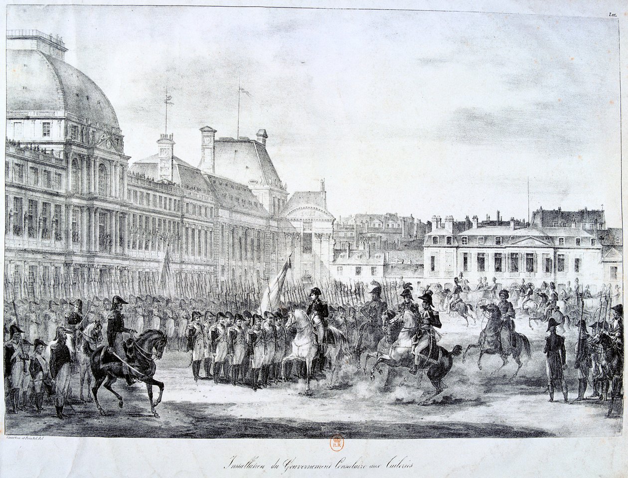 Installasjon av regjeringen ved Tuileries, 1800-tallet av Unbekannt