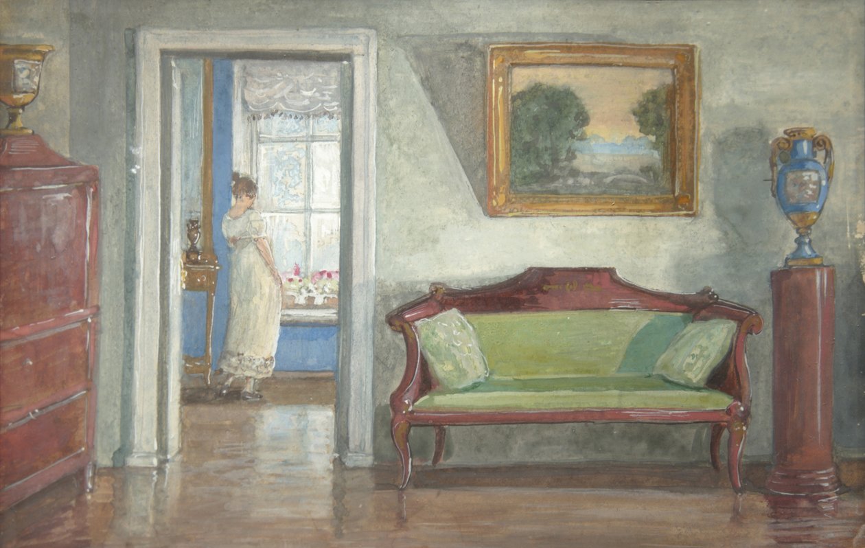 Interiør, 1924 av Unbekannt