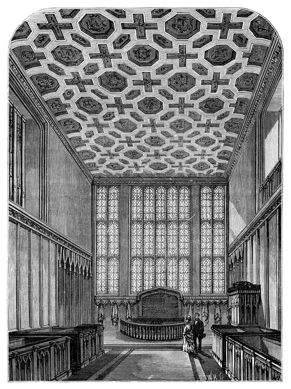 Interiør, Chapel Royal, St James Palace, 1900. av Unbekannt