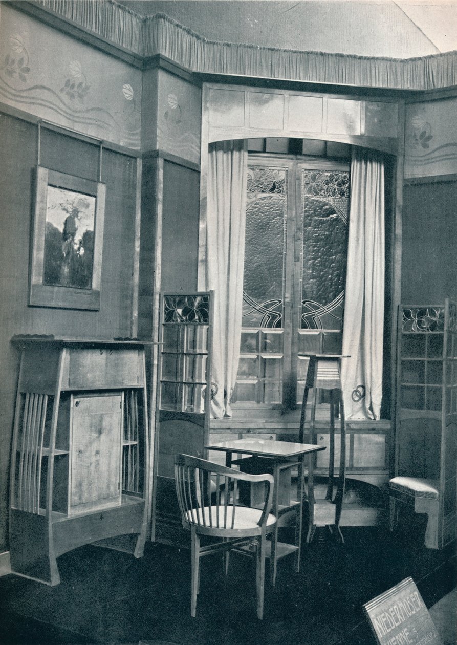 Interiør. Dekorert av M. Niedermoser, c1900 av Unbekannt