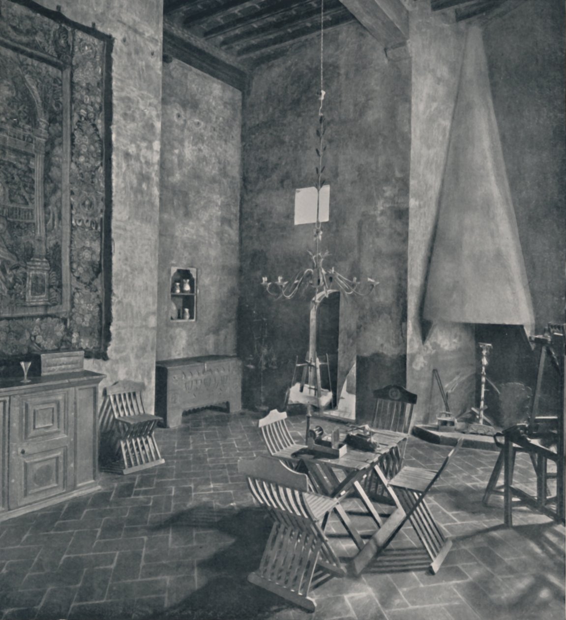 Interiør, Palazzo Davanzati, 1928 av Unbekannt